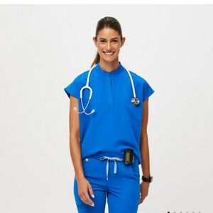 Figs oversize Rafaela top (XS) Royal Blue